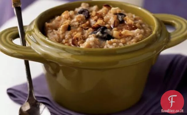 Farina d'avena ciliegia-nocciola