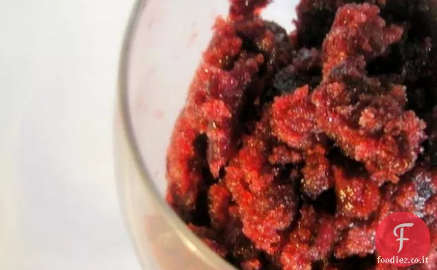 Sorbetto di ciliegia e vaniglia