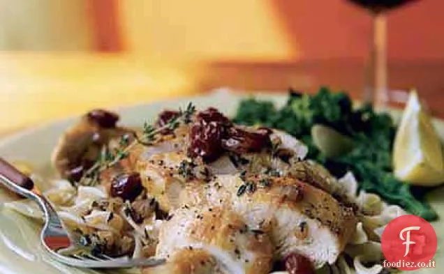 Pollo in salsa di Marsala alla ciliegia