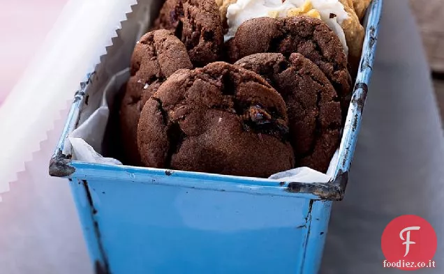 Biscotti al cioccolato e ciliegie gommosi