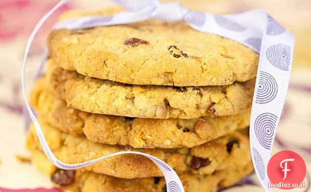 Biscotti alla ciliegia, sultana e noci