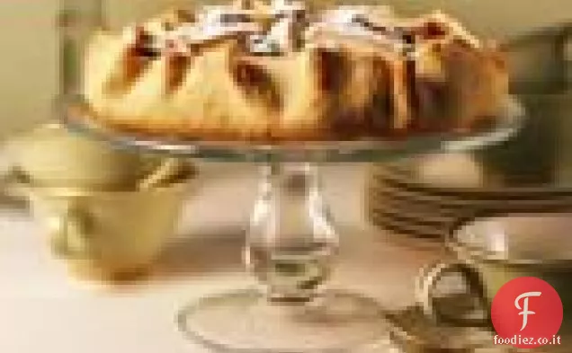 Crostata di Mele brandite e ciliegie essiccate in stile country