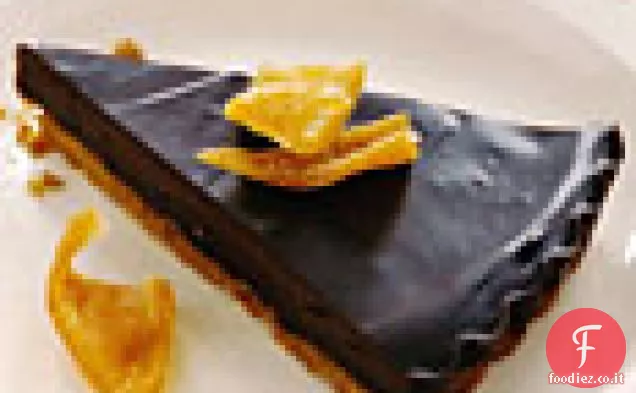 Crostata al Cioccolato con Scorza di Clementina candita