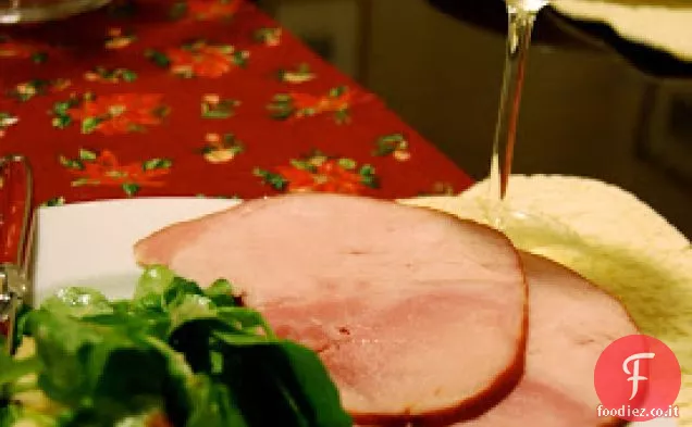 Prosciutto di vacanza glassato agli agrumi