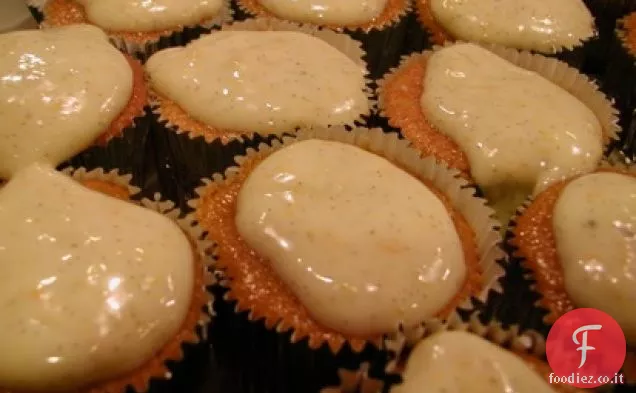 Muffin di zucca con un top gelido