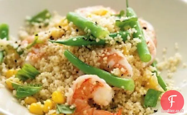 Gamberetti con Couscous integrale
