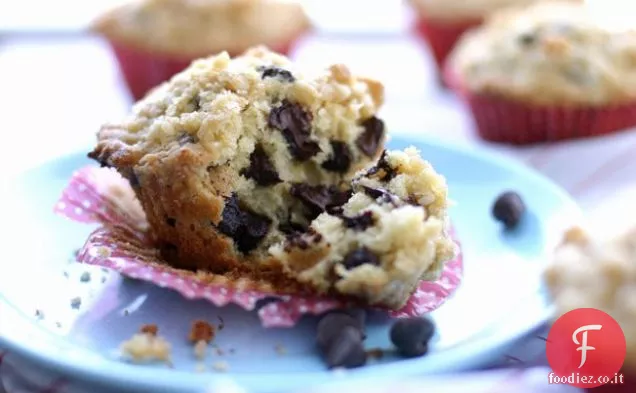 Muffin al cioccolato con Streusel di cocco