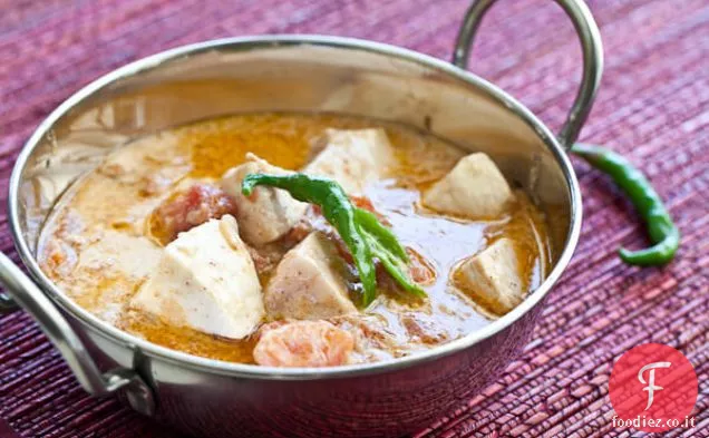 Ricetta indiana del curry della noce di cocco del pesce