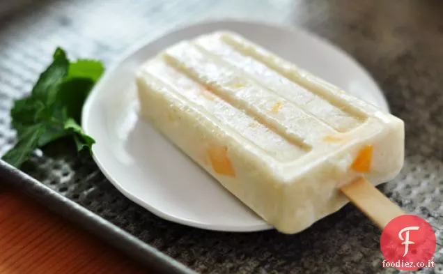 Pop di budino di riso al cocco e mango