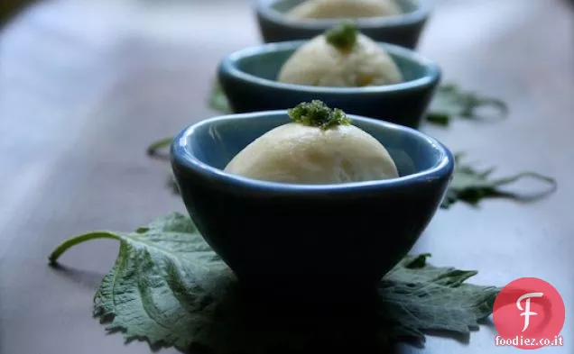 Gelato al cocco con Zucchero Shiso