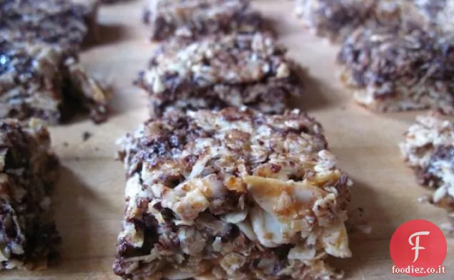 Barrette di Cioccolato Mandorle Cocco Muesli