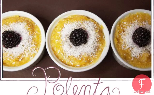 Budino di polenta al burro e cocco
