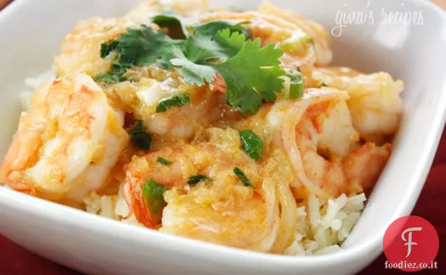 Gamberetti al curry al cocco tailandese