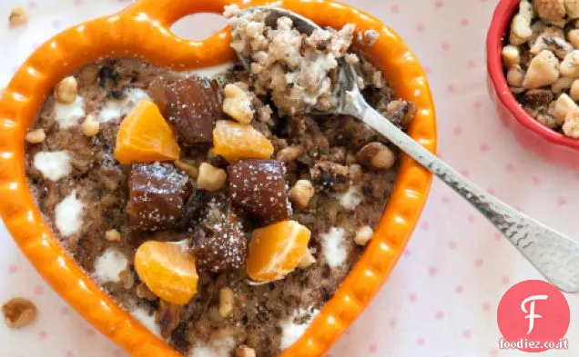 Farina d'avena al cocco al forno con pepe dado Topping