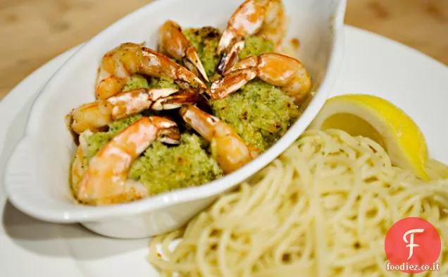 Scampi di gamberi al forno