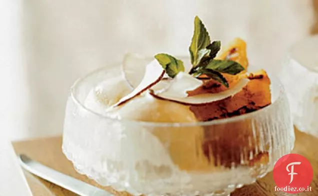 Gelato all'ananas caramellato con Cocco
