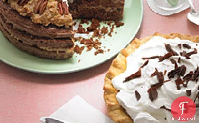 Torta al cioccolato con glassa di noci di cocco