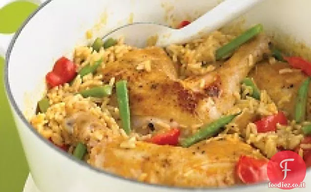 Casseruola di pollo al cocco piccante