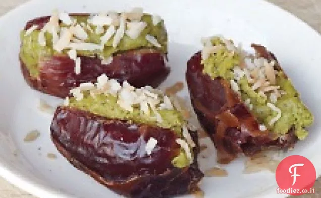 Pistacchio-Datteri ripieni con Cocco