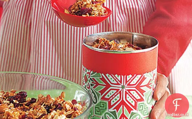 Muesli di cocco e mirtilli rossi
