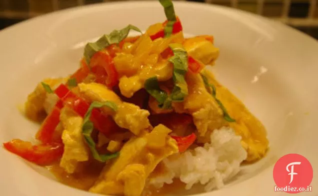 Pollo al curry al cocco