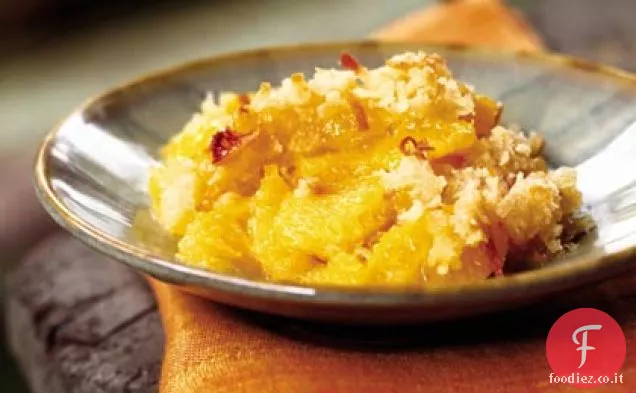 Croccante all'arancia con topping al cocco