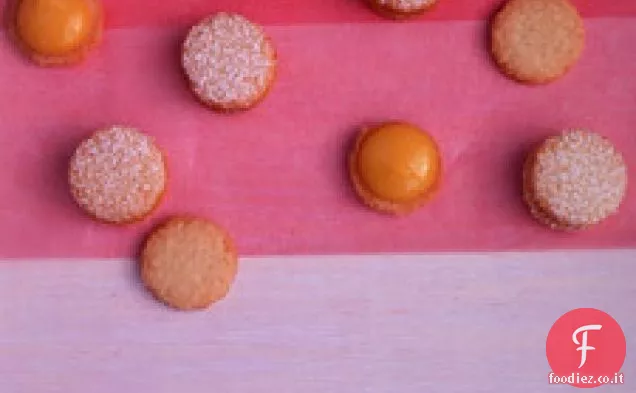Biscotti al cocco con cagliata di frutto della passione