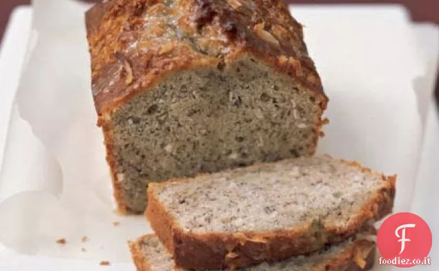 Pane di banana al cocco con glassa di lime