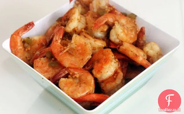 Gamberetti al vapore speziati