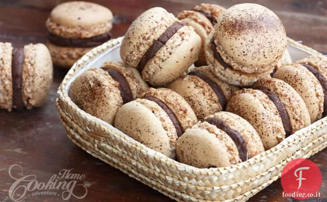 Macarons al cappuccino