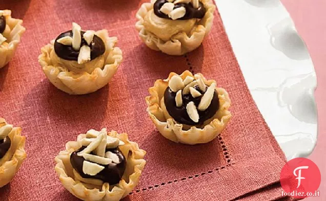 Tortine di cheesecake al cioccolato e caffè
