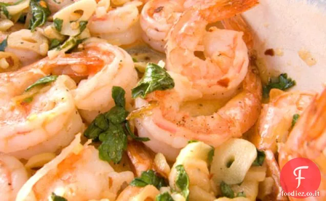Gamberetti in Tapa all'aglio