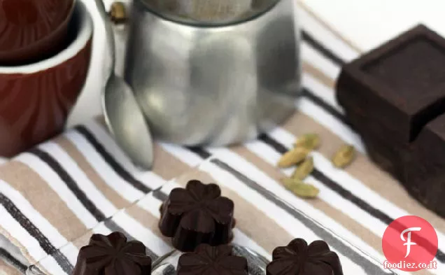 Cubetti di caffè e cioccolato