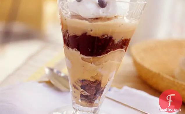 Parfaits Moka con salsa fondente
