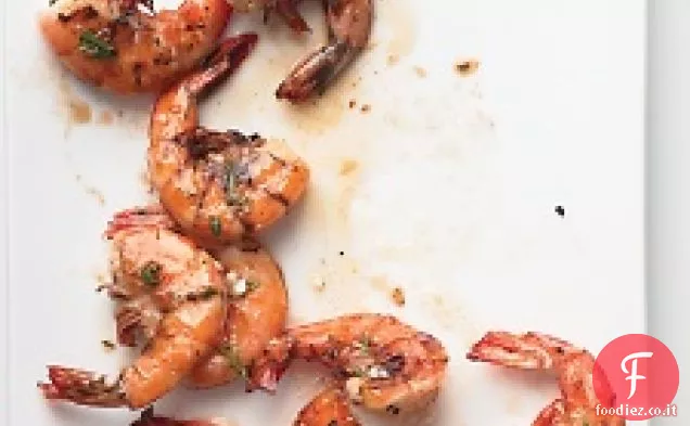 Gamberetti alla griglia di Emeril's Limone-erba