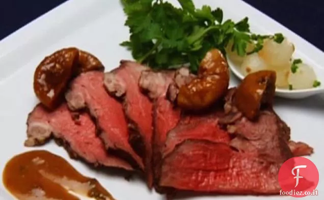Filetto di manzo con glassa di fichi balsamici al caffè costaricano