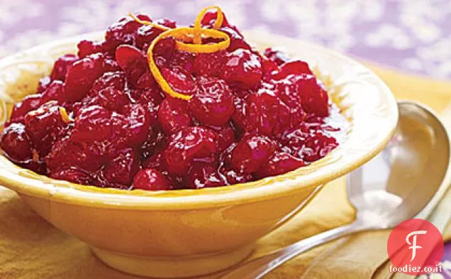 Salsa di mirtilli rossi allo zenzero