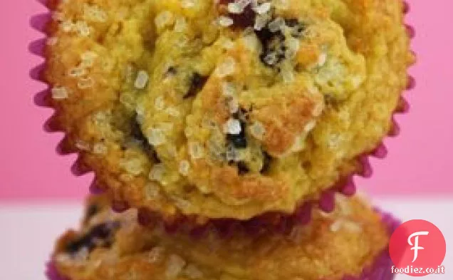 Muffin al mirtillo arancione