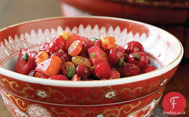 Chutney di mirtilli e pere