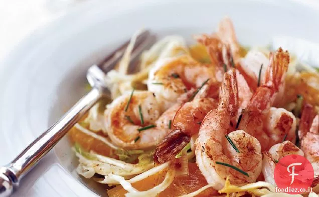 Gamberetti con salsa di agrumi freschi