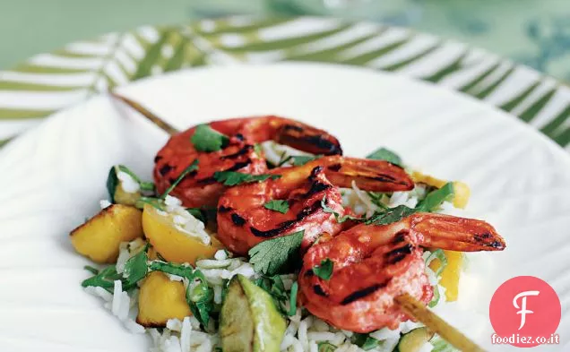 Gamberi alla griglia dello Yucatán