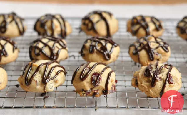 Cranberry miele goccia biscotti