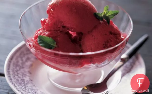 Sorbetto di mirtilli e agrumi
