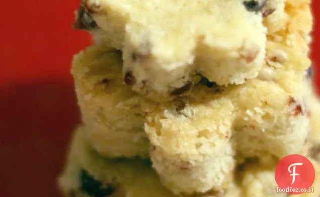 Biscotti di pasta frolla di mirtilli secchi