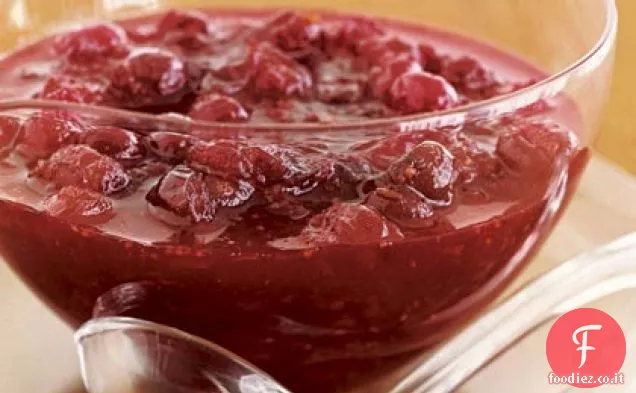 Salsa di mirtilli rossi