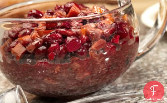 Salsa di mirtilli arancioni arrostiti