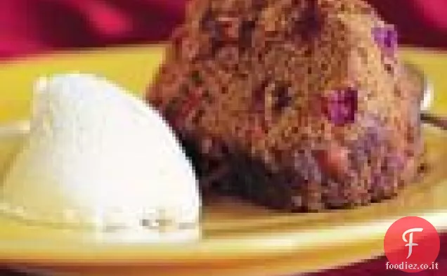 Budino di mirtilli al vapore