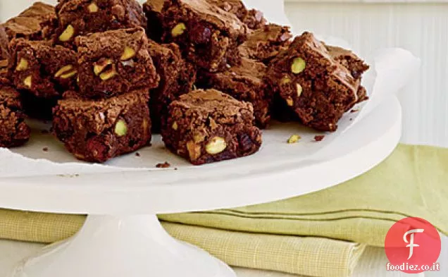 Cranberry e pistacchio Brownie Morsi