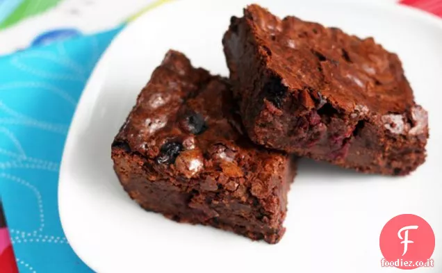 Brownies al mirtillo agrodolce