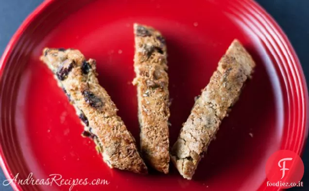 Biscotti al pistacchio di mirtillo